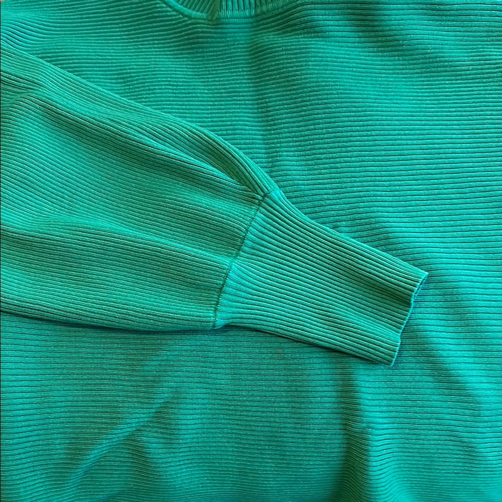 Pink Rose Green Ribbed Women's Sweater Size XL - Picture 6 of 6